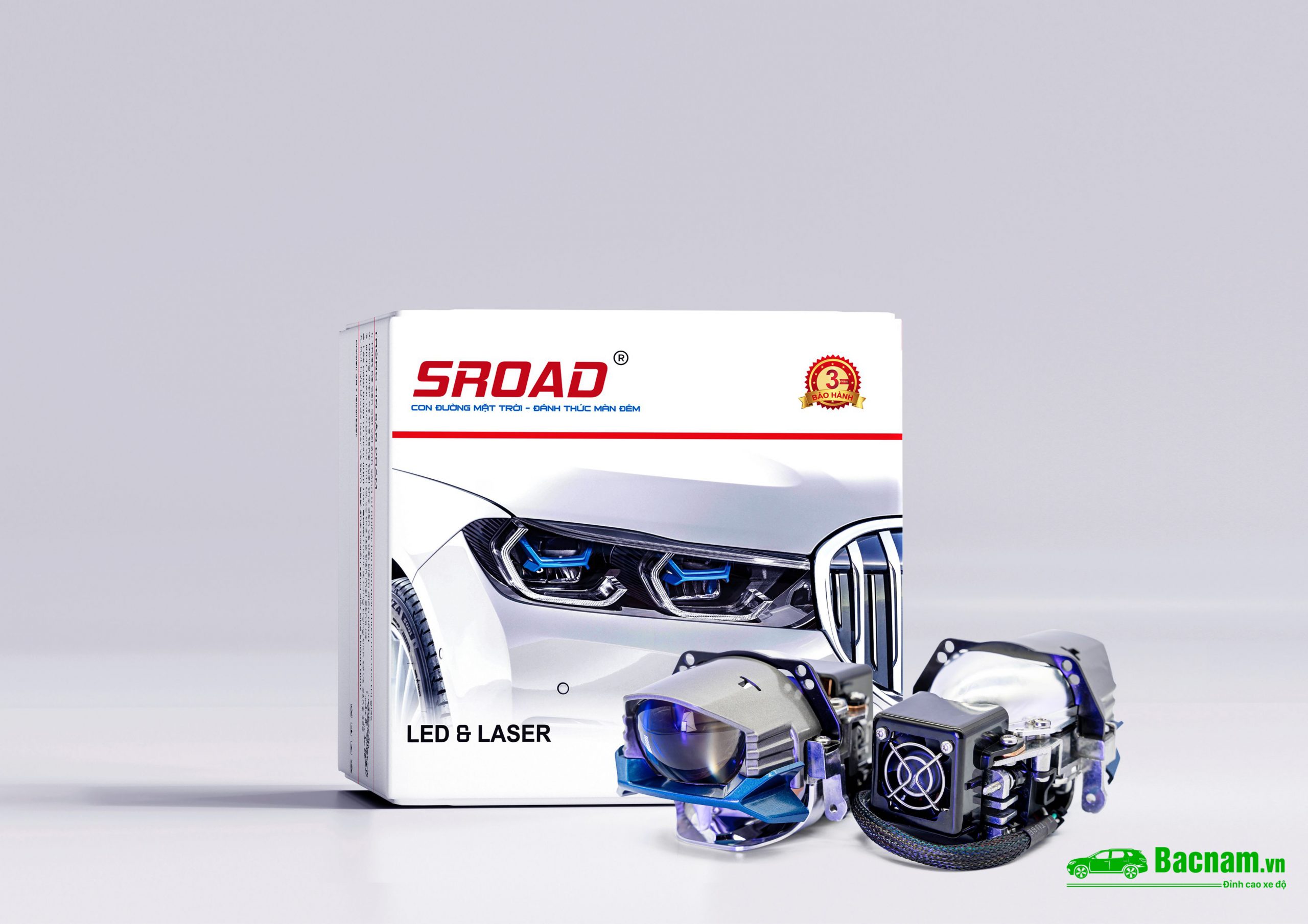 Đèn Bi Laser Ô Tô SROAD V8 - 2